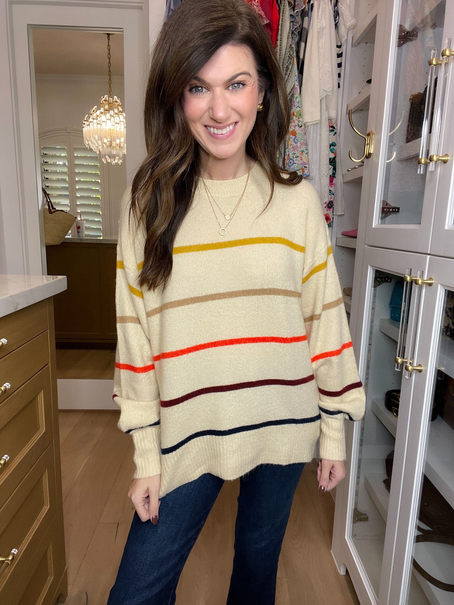 Always Autumn Striped Sweater