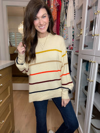 Always Autumn Striped Sweater