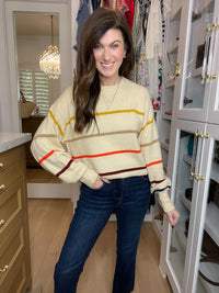 Always Autumn Striped Sweater