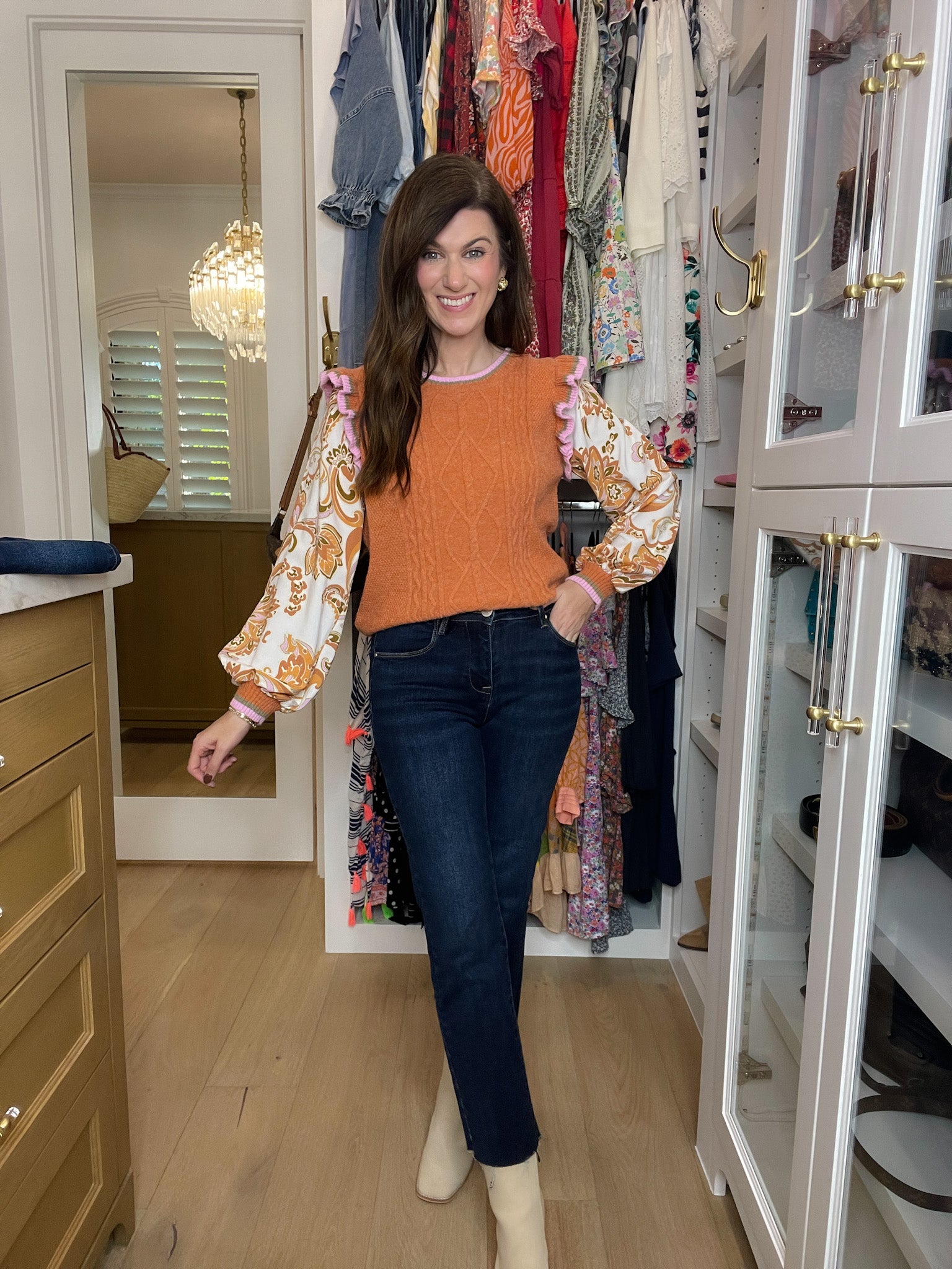 Risen Salem Mid Rise Straight Leg Jeans