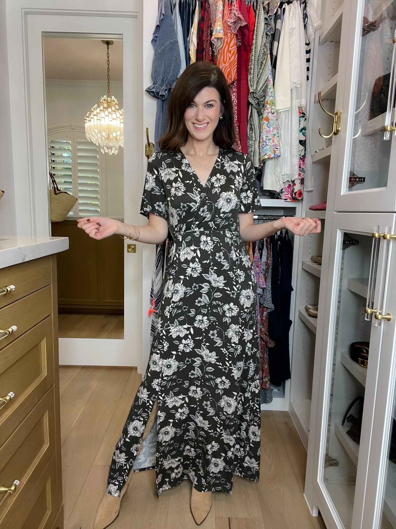 *BELLES & DOORBUSTER* Autumn Glow Dress in Charcoal *Final Sale*