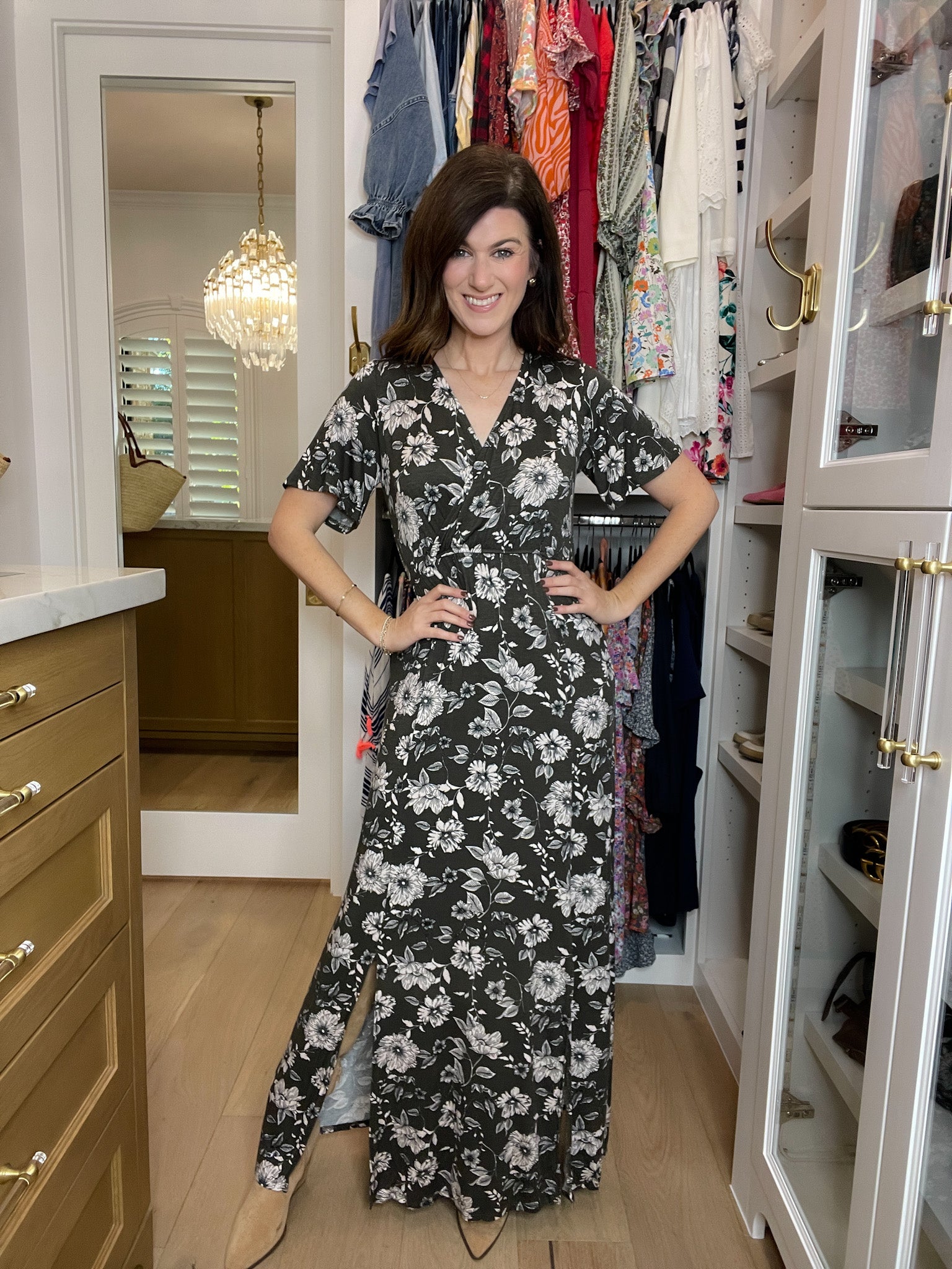 *BELLES & DOORBUSTER* Autumn Glow Dress in Charcoal *Final Sale*