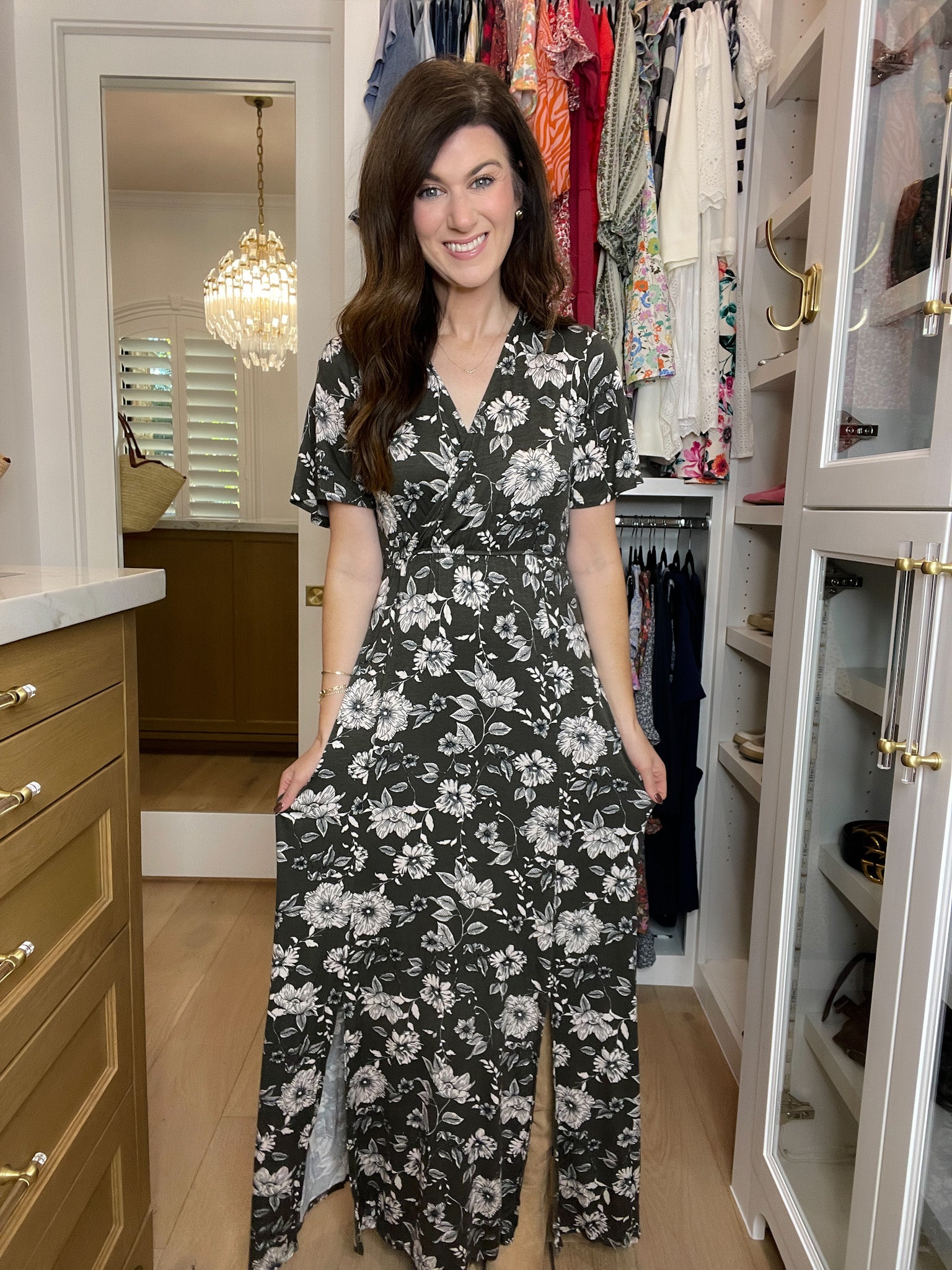 *BELLES & DOORBUSTER* Autumn Glow Dress in Charcoal *Final Sale*