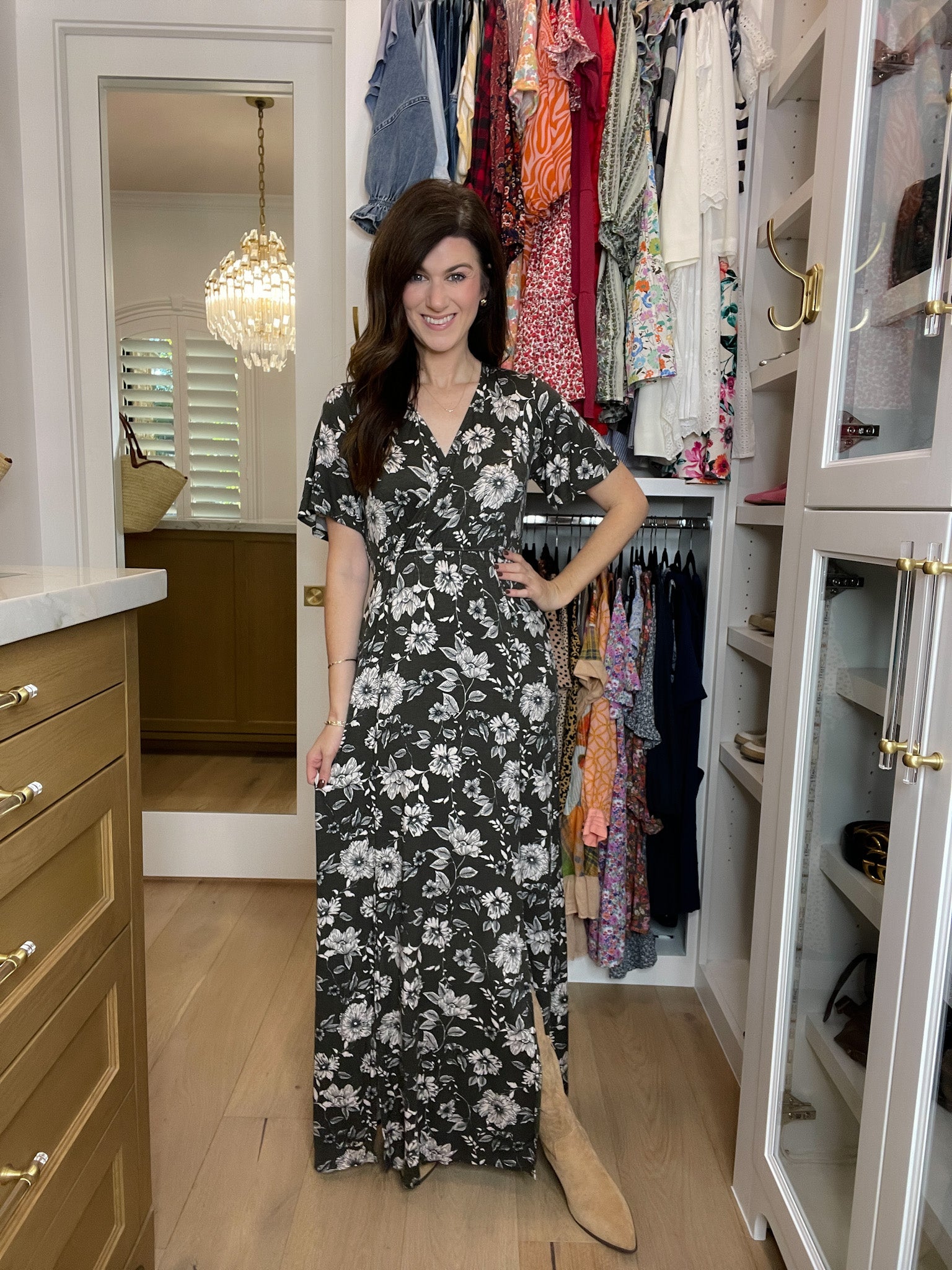 *BELLES & DOORBUSTER* Autumn Glow Dress in Charcoal *Final Sale*