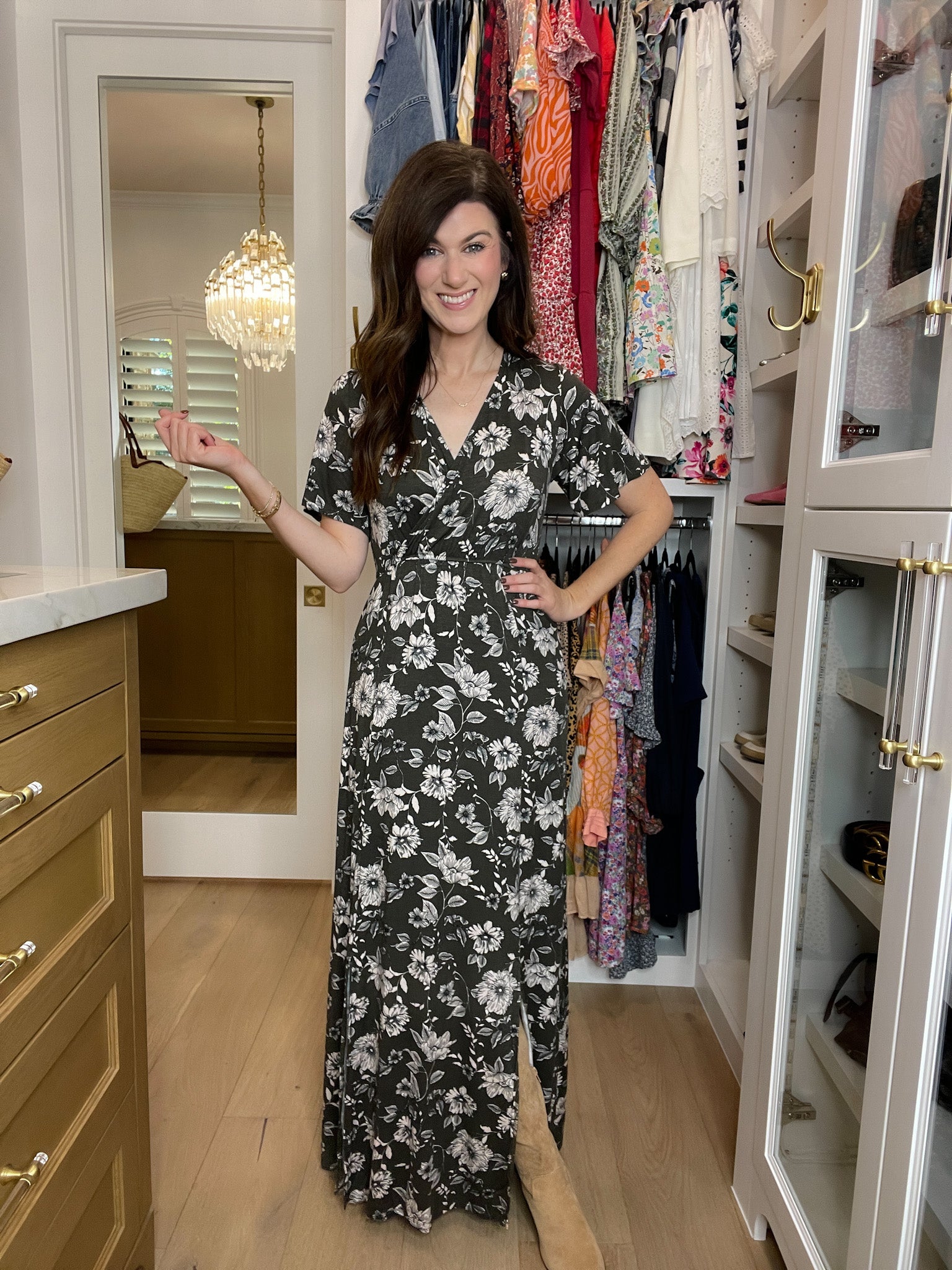 *BELLES & DOORBUSTER* Autumn Glow Dress in Charcoal *Final Sale*