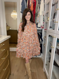 Take Another Chance Floral Tiered Dress