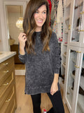 *BELLES & DOORBUSTER* Ford Mineral Washed Pullover in Black *FINAL SALE*