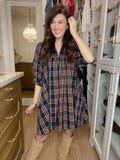 Holiday Happiness Dress in Navy