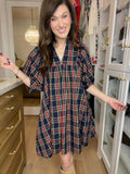 Holiday Happiness Dress in Navy