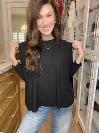 *BELLES & DOORBUSTER* Fall Chill Ribbed Long Sleeve Tops in Bone and Black *Final Sale*