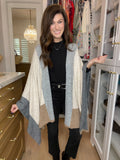 *BELLES & DOORBUSTER* Cumberland Color Block Cardigan Wrap *FINAL SALE*