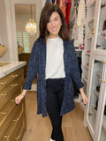 *BELLES & DOORBUSTER* No Plans Hooded Cardigan in Navy *FINAL SALE*