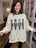 Crack On Nutcracker Sequin Pullover