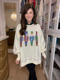 Crack On Nutcracker Sequin Pullover
