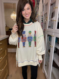 Crack On Nutcracker Sequin Pullover