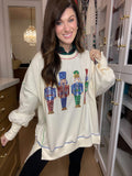 Crack On Nutcracker Sequin Pullover