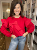 Still Yours Bow Front Top in Red