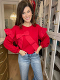 Still Yours Bow Front Top in Red