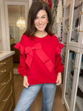 Still Yours Bow Front Top in Red