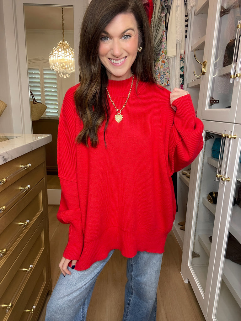 New Favorite Sweater in Red