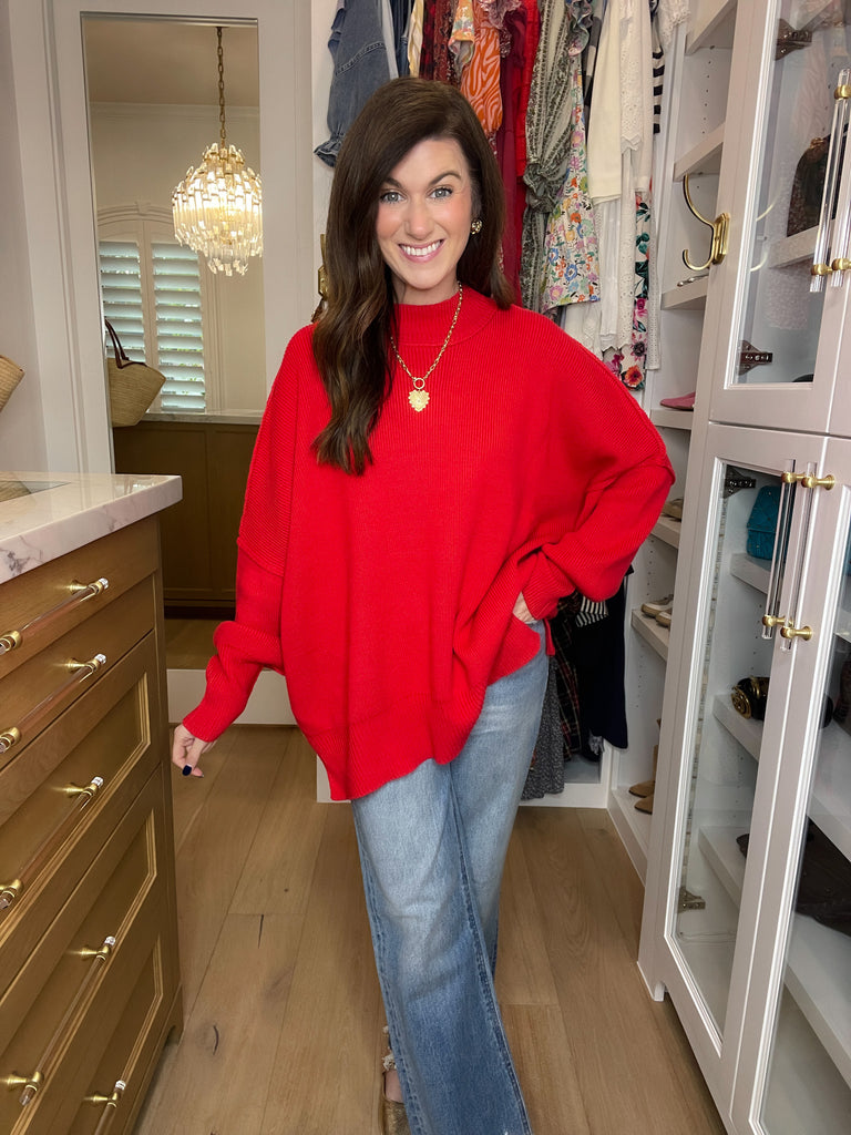 New Favorite Sweater in Red