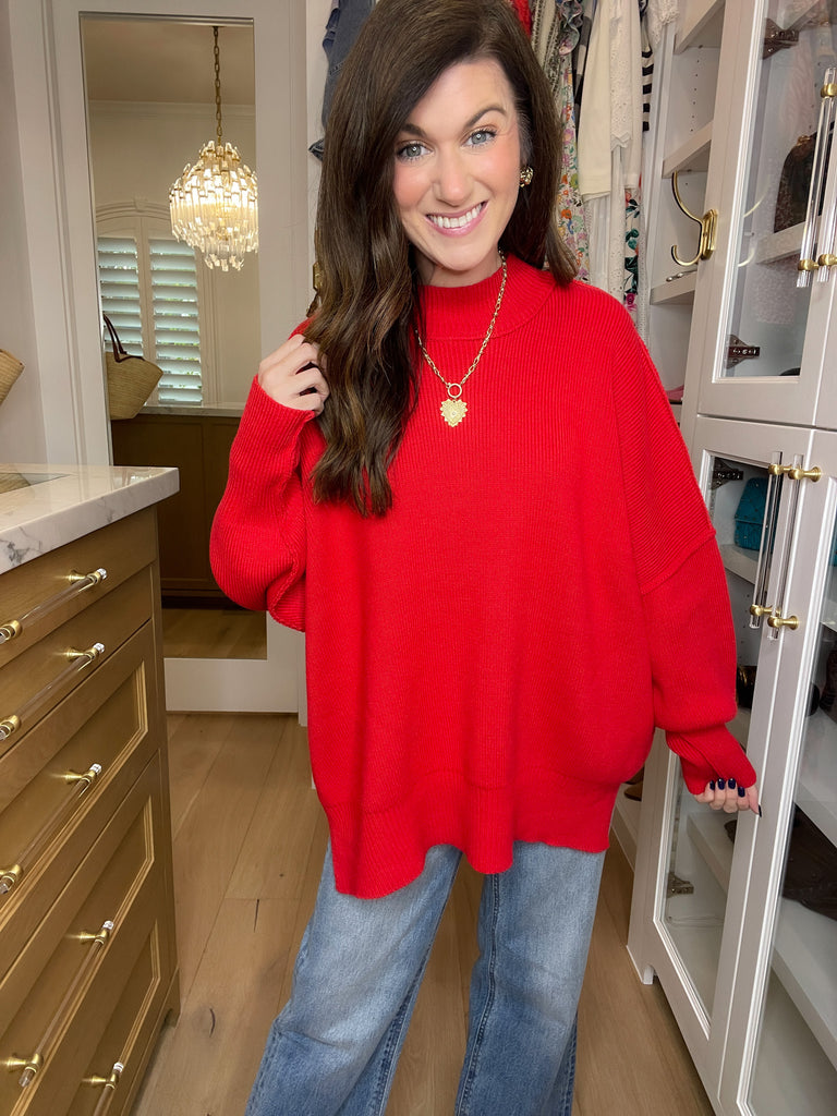 New Favorite Sweater in Red