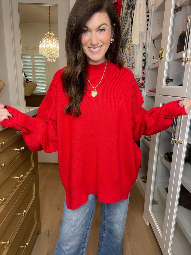 New Favorite Sweater in Red