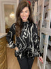 Classic Contrast Smocked Top