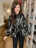 Classic Contrast Smocked Top