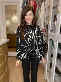 SALE! Classic Contrast Smocked Top *Final Sale*
