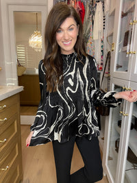 SALE! Classic Contrast Smocked Top *Final Sale*