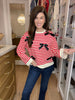 Sweetest Song Bow and Striped Pullover