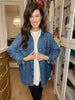 Risen Relaxed Ridge Denim Shacket