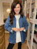 Risen Relaxed Ridge Denim Shacket