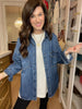 Risen Relaxed Ridge Denim Shacket