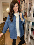Risen Relaxed Ridge Denim Shacket