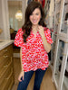 SALE! Sweetheart Pop Blouse in White *Final Sale*