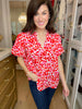 SALE! Sweetheart Pop Blouse in White *Final Sale*
