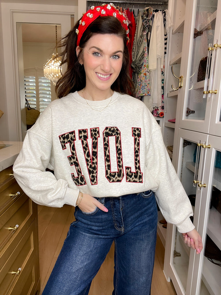 Bold Love Embroidered Pullover