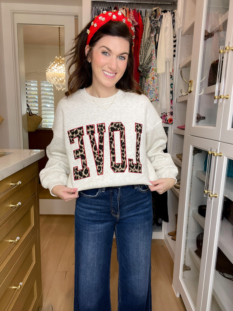 Bold Love Embroidered Pullover