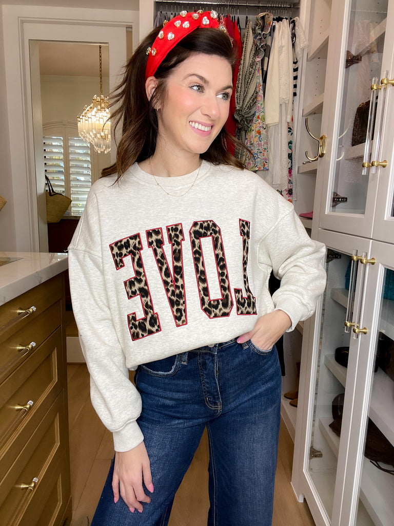 Bold Love Embroidered Pullover