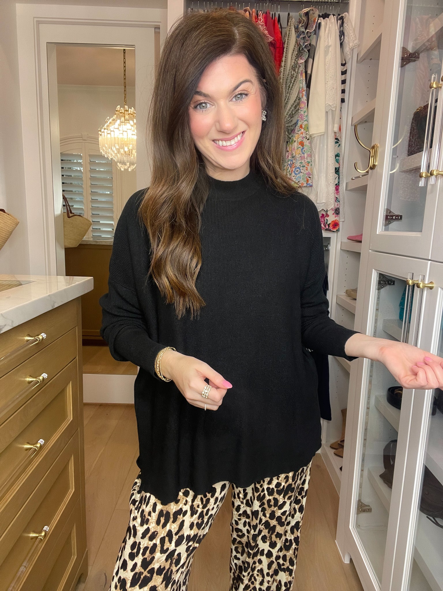 Always in Style Sweater in Black