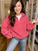 Sweetheart Stripe Fleece Pullover