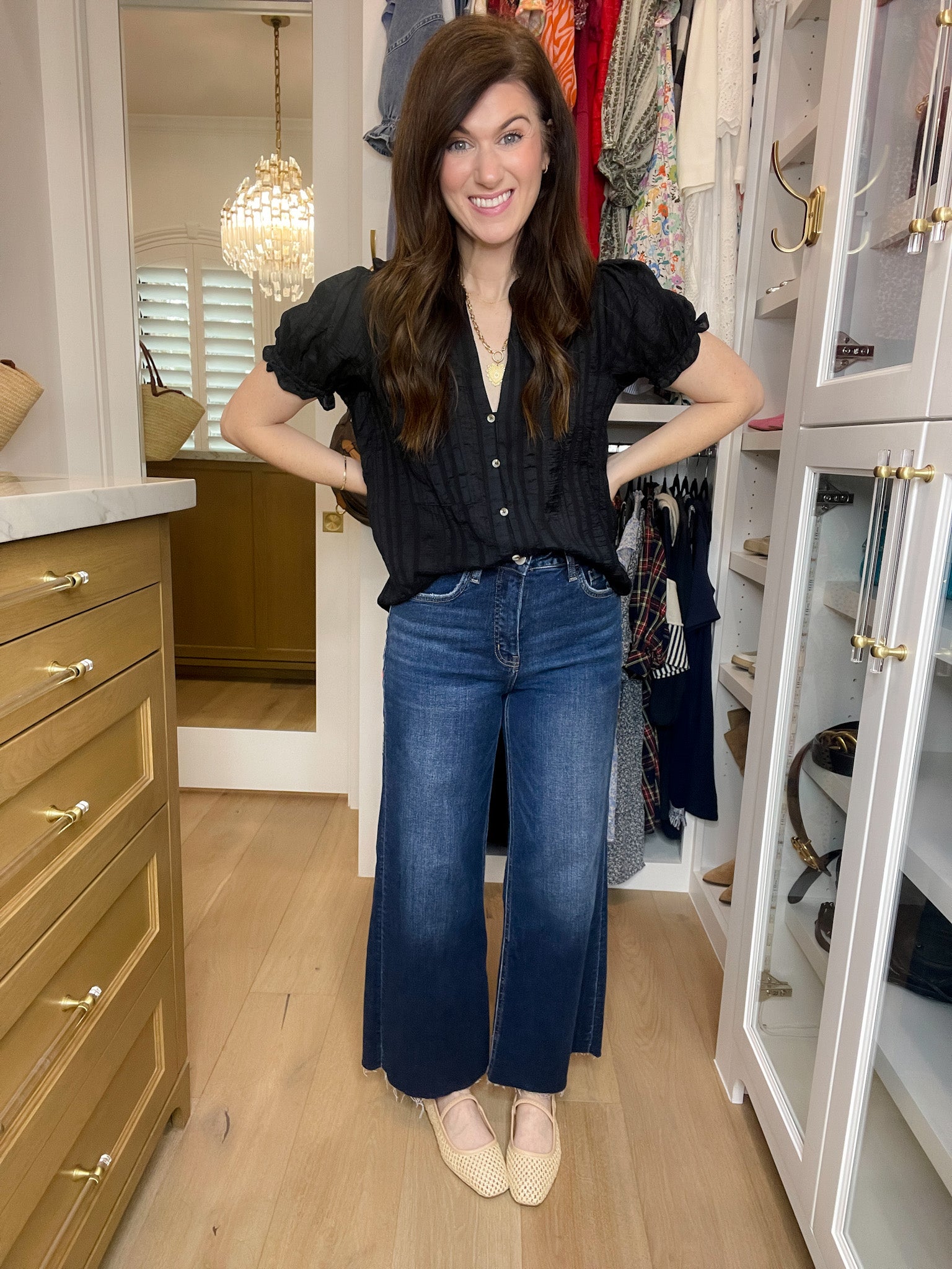 Lovervet Laurel Wide Leg Tummy Control Jeans