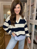 Newport Stripe Layered Top