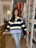 Newport Stripe Layered Top