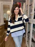 Newport Stripe Layered Top