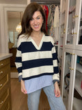 Newport Stripe Layered Top
