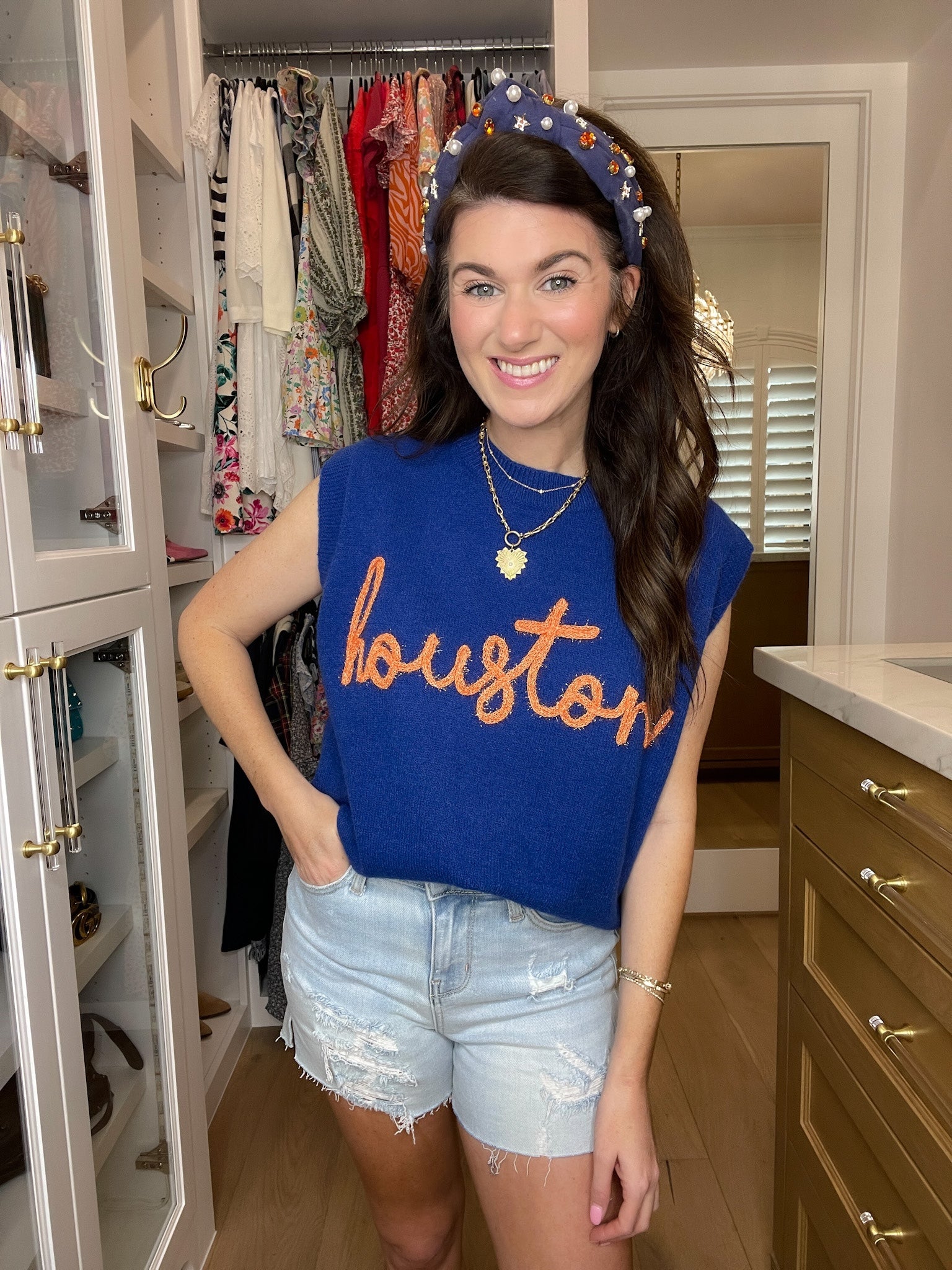 H-Town Tinsel Sweater Vest