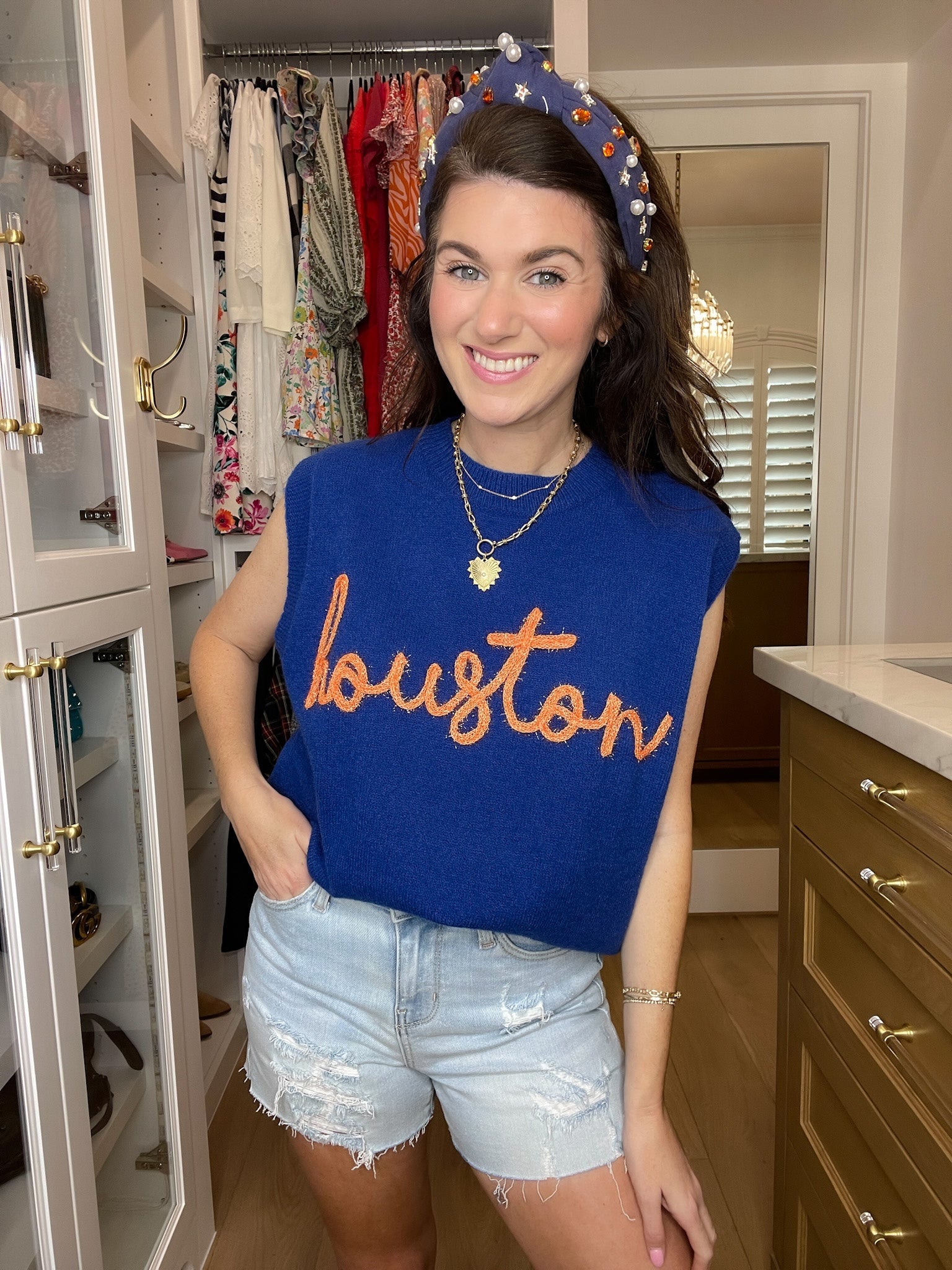 H-Town Tinsel Sweater Vest